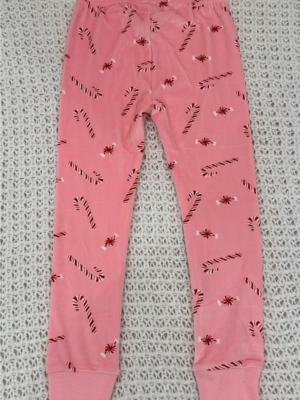 Toddler Girl Peppermint Print DreamPlush Long-Sleeve Snug Fit 2-Pc Pajamas Pink - Picture 3 of 10